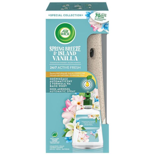 Air Wick Odświeżacz Automatyczny Oceaniczny Powiew i Rajska Wanilia 228ml