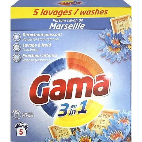 Gama 3in1 Savon de Marseille Proszek Do Prania Uniwersalny 5p 275g