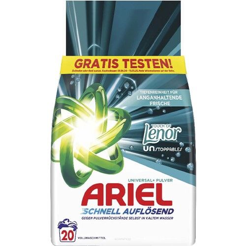 Ariel Universal+ Touch of Lenor Proszek Do Prania 20p 1,2kg