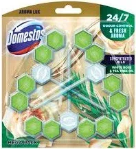 Domestos Aroma Lux White Rose & Tea Tree Oil 3x55g Zawieszka Wc