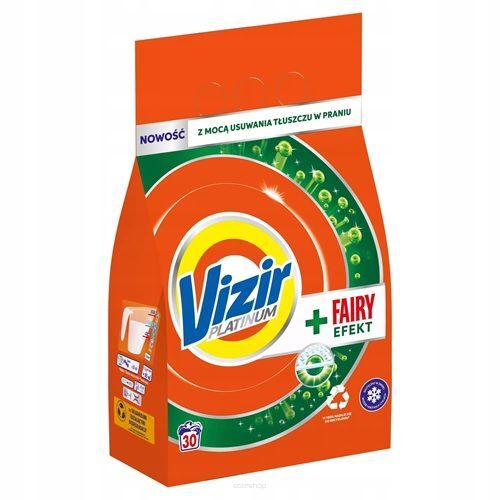 Vizir Platinum + Fairy Proszek Do Prania Uniwersalny 30p 1,65 kg
