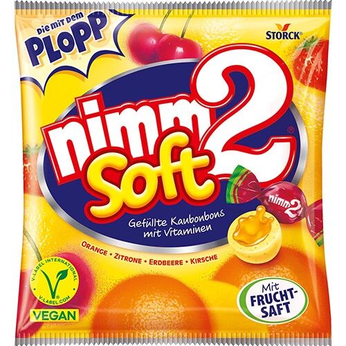 Nimm2 Soft Cukierki Owocowe 195g