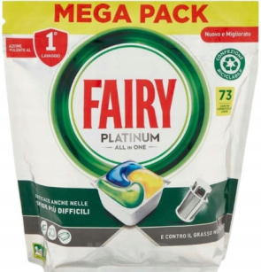 Fairy Platinium Kapsułki Do Zmywarki 73szt Lemon
