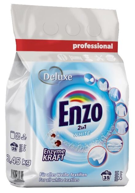 Deluxe Enzo White Proszek Do Prania Białego 35p 2,45kg