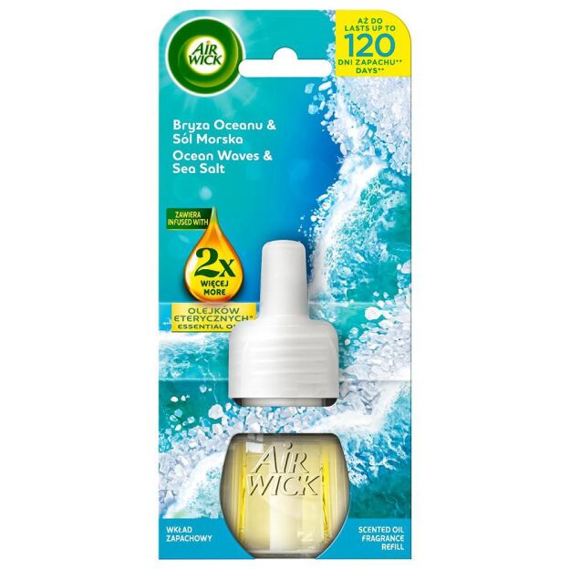 Air Wick Elektryczny Zapas 19ml Bryza Oceanu i Sól Morska
